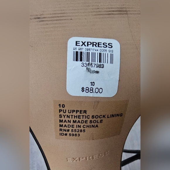 Express Black Patent Leather Chain Strap Heels – Size 10 - Picture 11 of 11